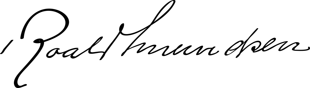Roald Amundsen signature
