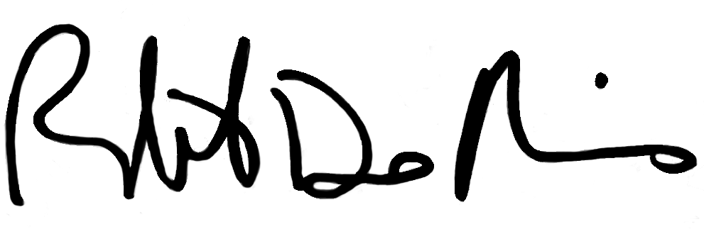 Robert De Niro signature