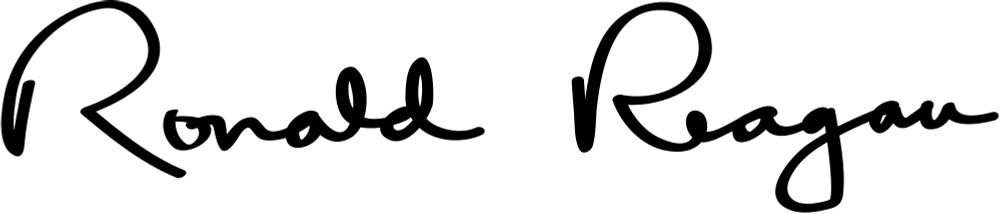 Ronald Reagan signature