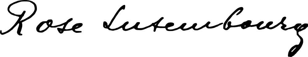 Rosa Luxemburg signature