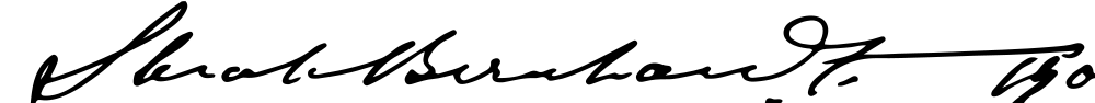 Sarah Bernhardt signature