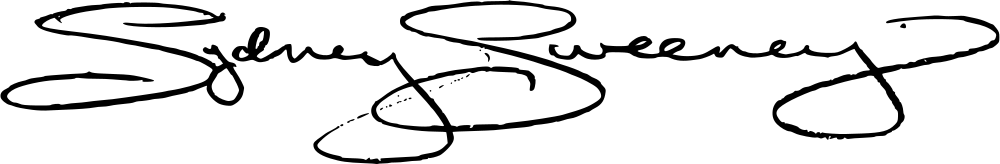 Sydney Sweeney signature
