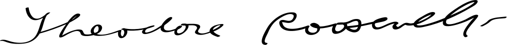 Theodore Roosevelt signature