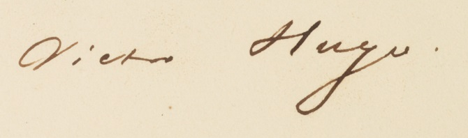Victor Hugo signature