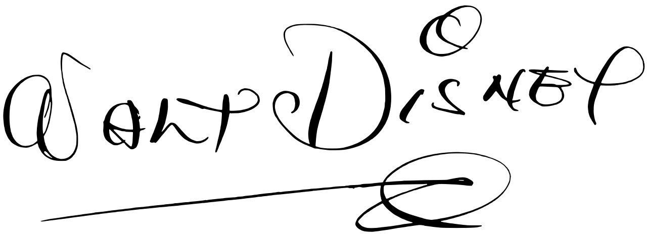 Walt Disney signature