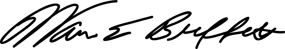 Warren Buffett autograph signature image