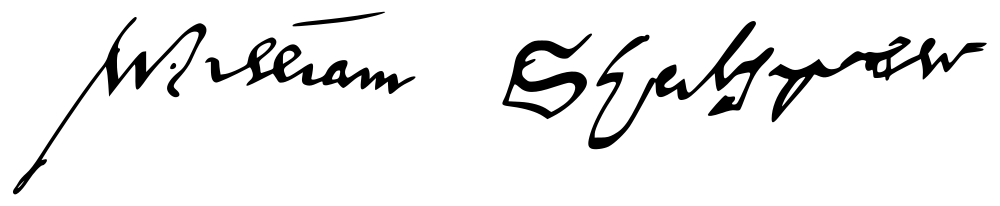 William Shakespeare signature