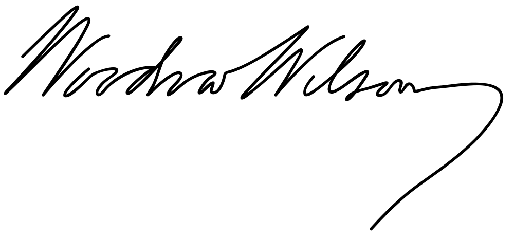 Woodrow Wilson signature